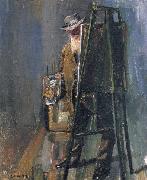 Christian Krohg Selfportrait of Christian Krohg oil